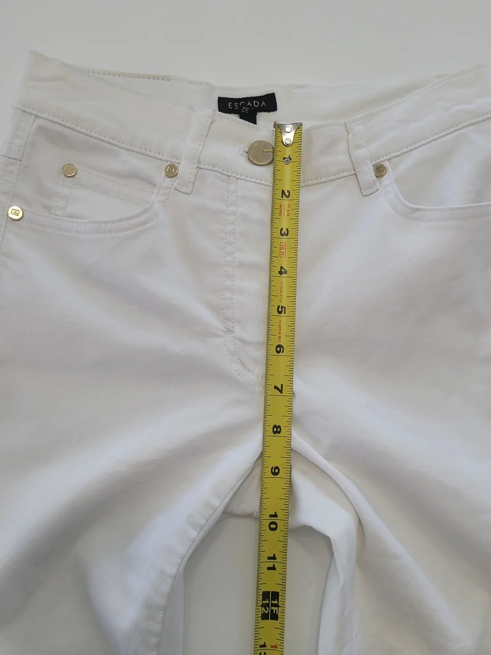 Escada Women's White Slim Jeans Size 32